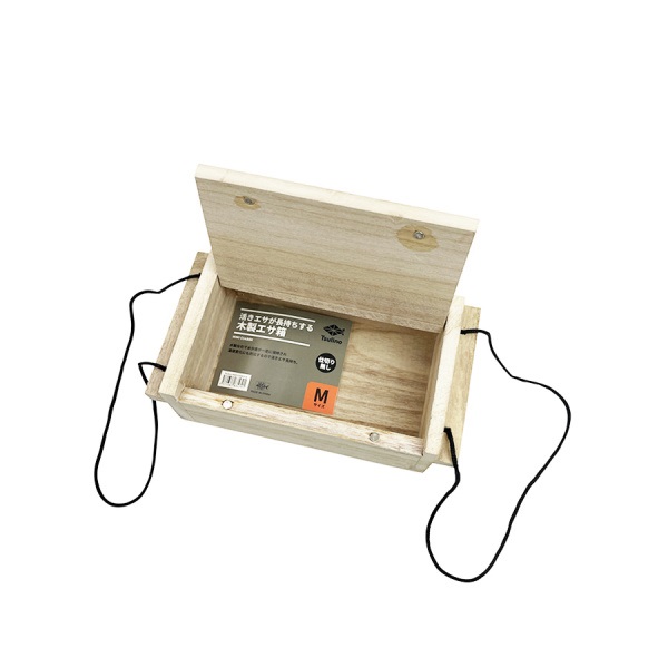 活きエサが長持ちする木製エサ箱